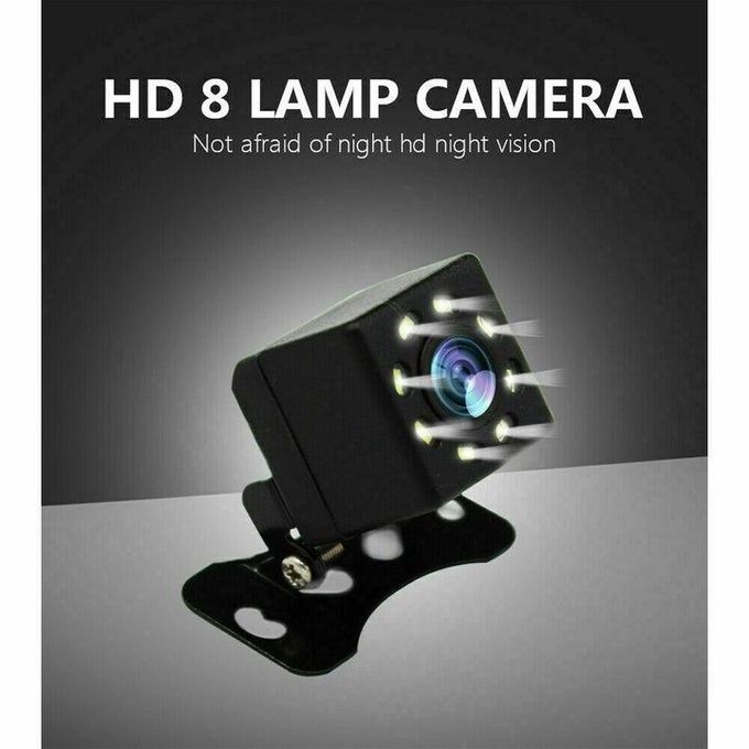8 LED Car Reverse Camera with Night Vision. Waterproof Hd Wide Angle Reverse camera for safe reversal Of your vehicle. Powerful LEDs for Night Vision Purposes. Brand New 12 V car camera. Compatible