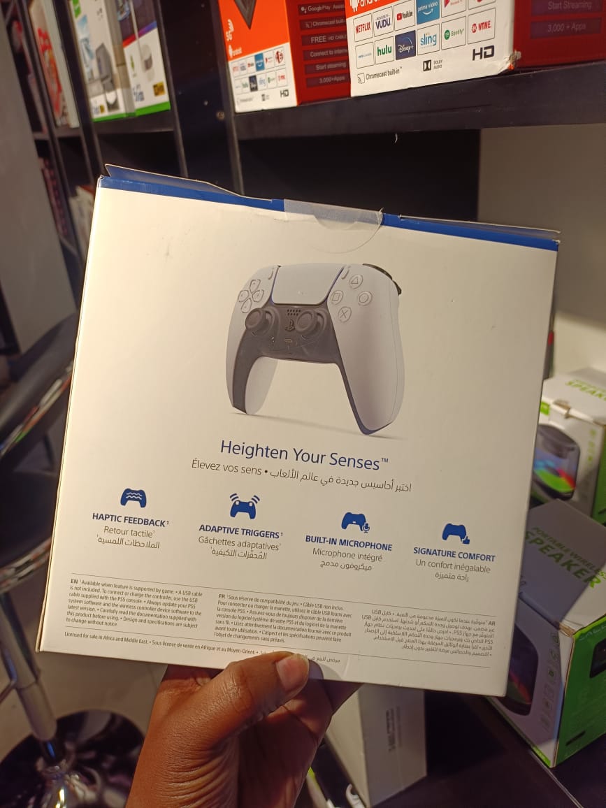 ORIGINAL BRANDNEW SONY PLAYSTATION WIRELESS CONTROLLER FOR (PS5) DUAL SENCE
Comes with a built-in microphone, headset jack, and a USB‑C charging port