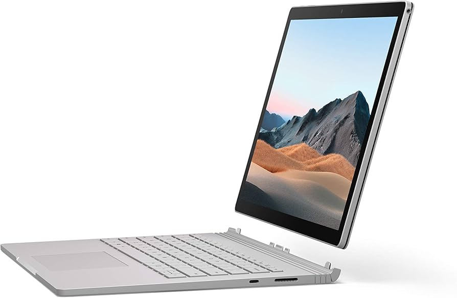 Refurbished Laptops Microsoft Surface LAPTOP BOOK 3 COI7 10TH GENERATION 32GBRAM 512GBSSD DETACHABLE TOUCH SCREEN
Microsoft Surface Book 3 is a premium 2-in-1 laptop-tablet hybrid that blends powerful