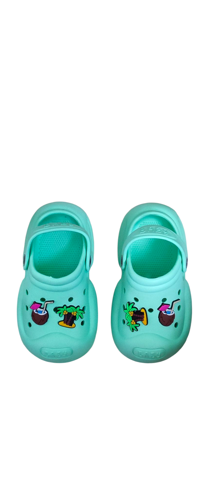 Kids Perfect Crocs Skin-Friendly Soft Comfy Lightweight With Beach Charms丨Baby Girls Pull On Fashionable Slippers