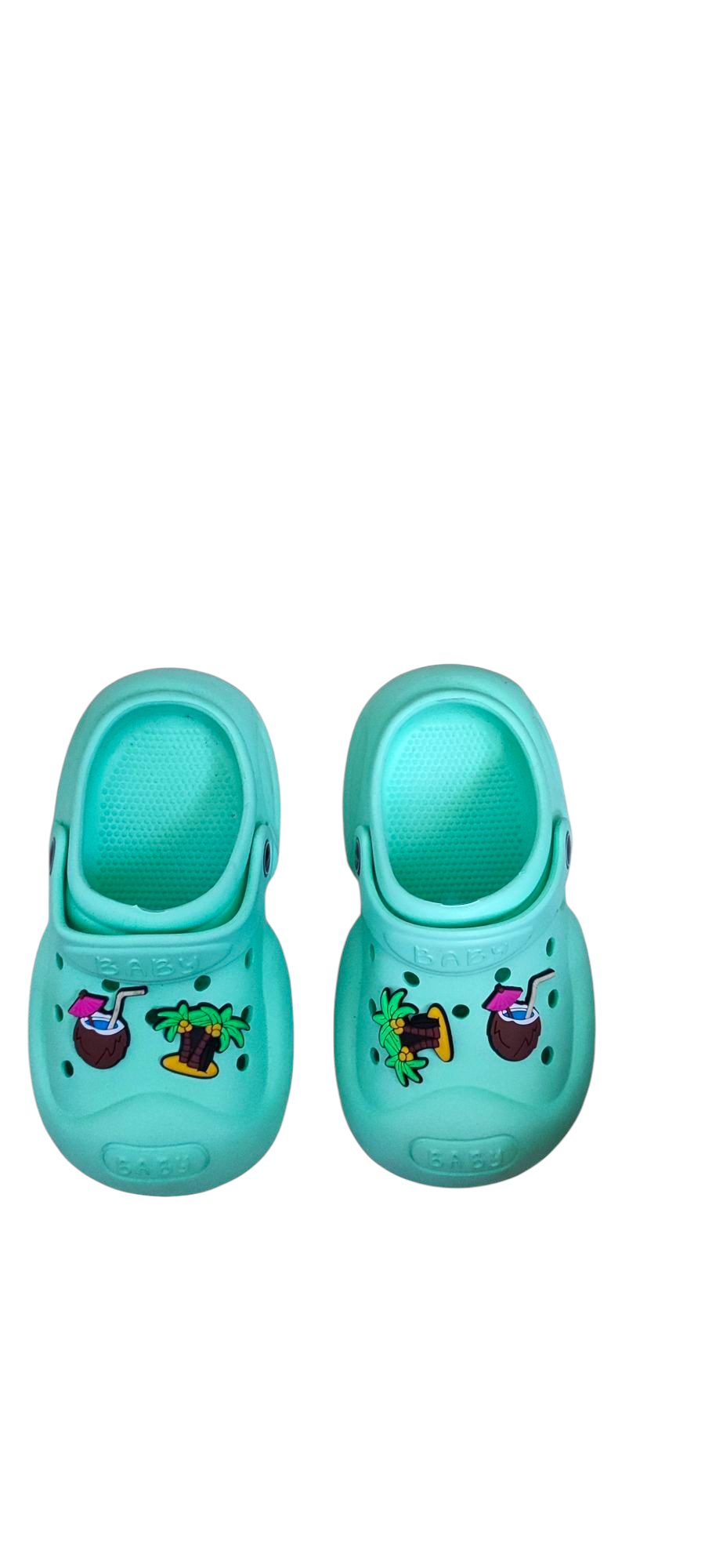 Kids Perfect Crocs Skin-Friendly Soft Comfy Lightweight With Beach Charms丨Baby Girls Pull On Fashionable Slippers