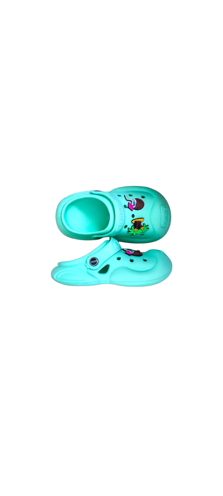 Kids Perfect Crocs Skin-Friendly Soft Comfy Lightweight With Beach Charms丨Baby Girls Pull On Fashionable Slippers