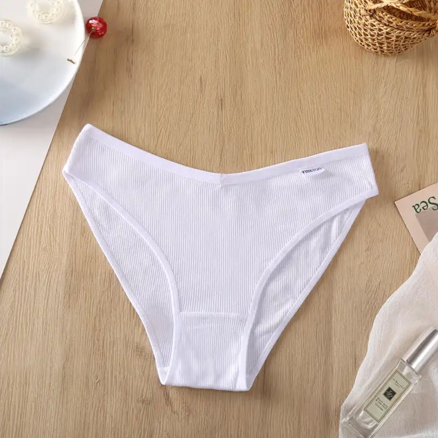 3 Pcs - FINETOO Sexy Women's Plain Cotton Lingerie Panties – Everyday Comfort Underwear | Soft, Breathable & Full-Coverage