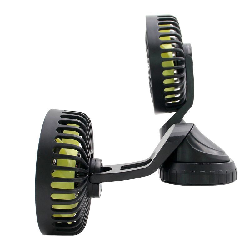 Car aromatherapy fan Office fan suction cup double head exhaust fan car seat fan USB  car fan