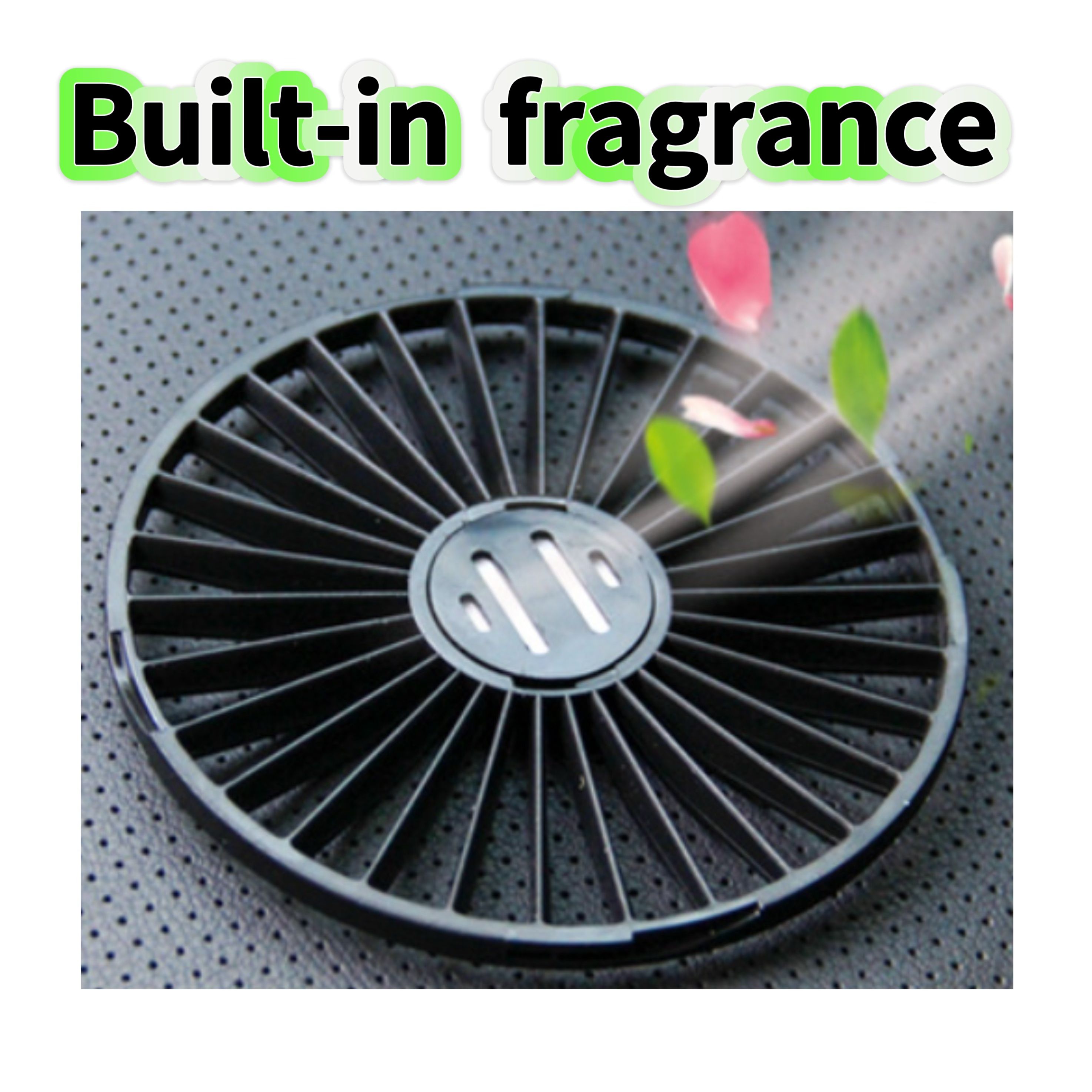 Car aromatherapy fan Office fan suction cup double head exhaust fan car seat fan USB  car fan
