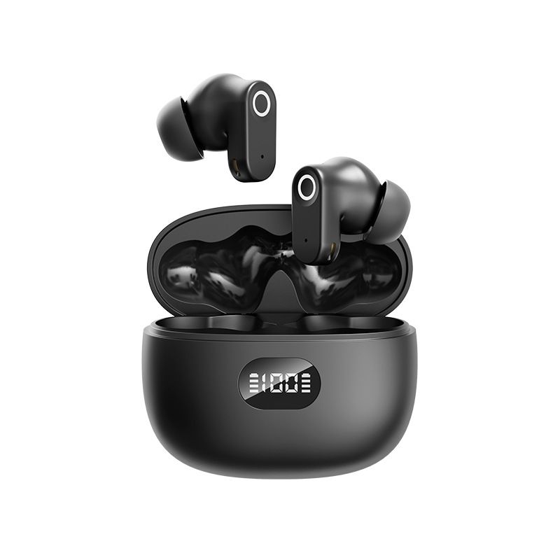 2025 New Q1 Semi-in-ear Wireless Bluetooth Headphones for Running Sports Noise Cancelling with Super Long Battery Life.