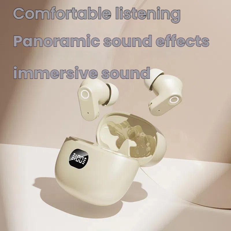 2025 New Q1 Semi-in-ear Wireless Bluetooth Headphones for Running Sports Noise Cancelling with Super Long Battery Life.