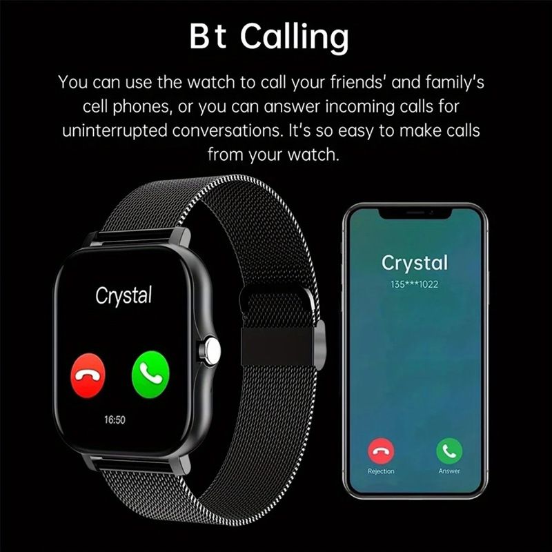 2025 Y13 New Steel Smart Watches Full Touch Sport SmartWatches Men/Women Smart Watch Heart Rate Fitness Tracker Bluetooth Call Wristwatch For All Phones