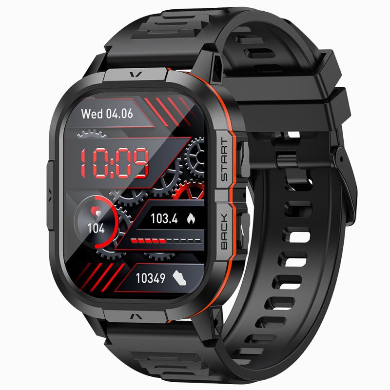 2025 New Smartwatch P110 AMOLED Outdoor Watch Bluetooth Call Heart Rate Blood Oxygen Sleep Monitoring Weather Information