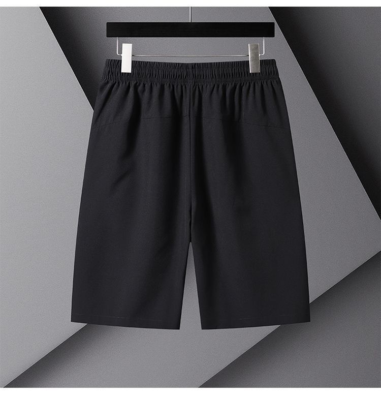 Summer loose wear ice silk casual sports shorts men's thin quick-drying five-point trousers