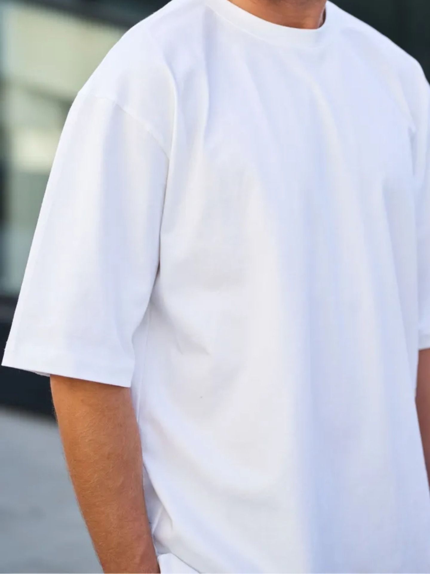2025 Summer New Men's Short Sleeve T-shirt；230g Retro Dropped Shoulder Crew Neck T-shirt ；Fine-combed Dense Double-spun Pure Cotton Short Sleeve T-shirt