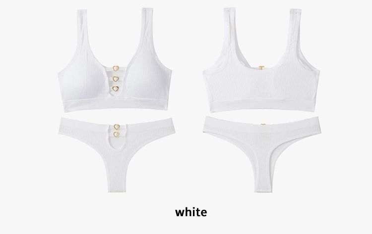 New sexy seamless lingerie set for women with a push-up bra and a vest for sports and breathability