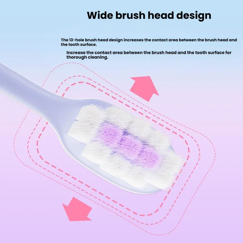 [3 pieces per box, family pack]Adult new soft hair toothbrush combination household set