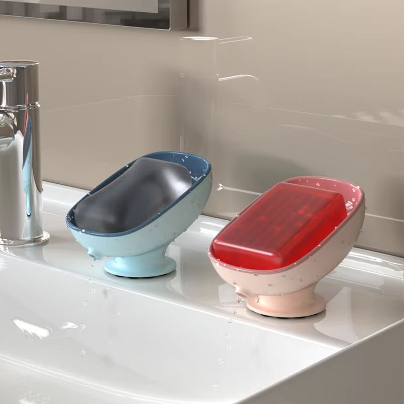 Super suction cup soap tray with drainage function, bathroom soap holder, soap container, bathroom supplies