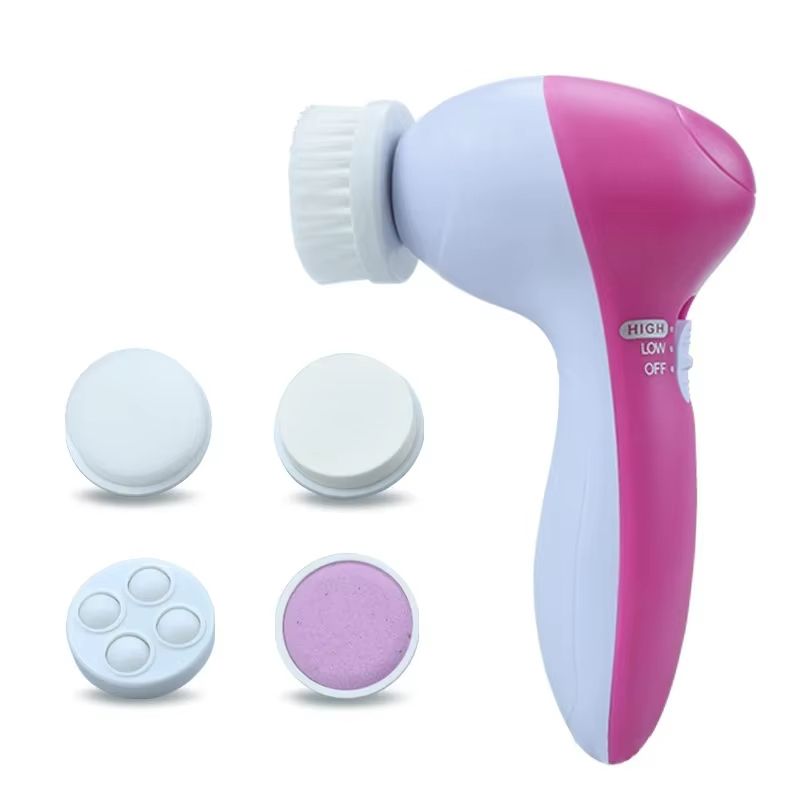 Electric Facial Cleanser 5 in 1 Wash Face Cleaning Machine Skin Pore Cleaner Wash Machine Spa Blackhead Cleaning Facial Cleanser