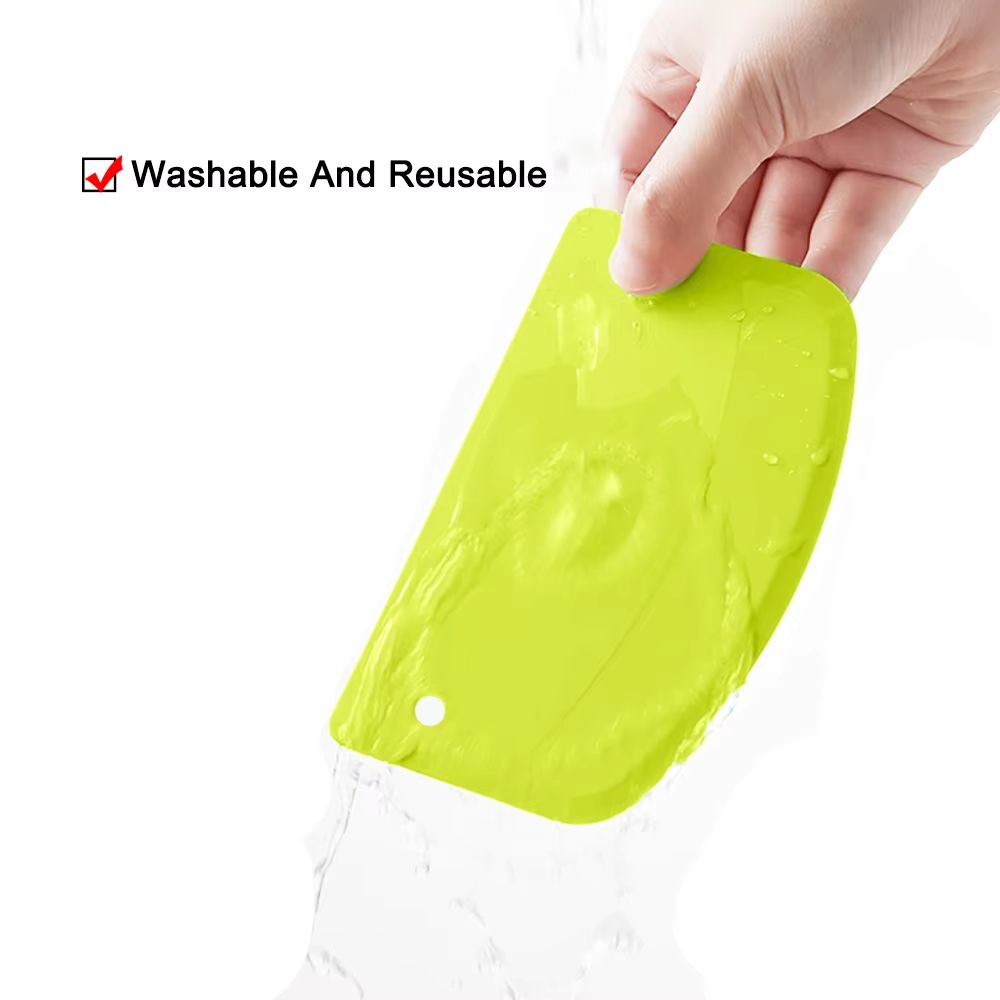 Plastic cake, cream spatula, dough knife, butter batter scraper, decorative plain color, smooth edge baking tool
