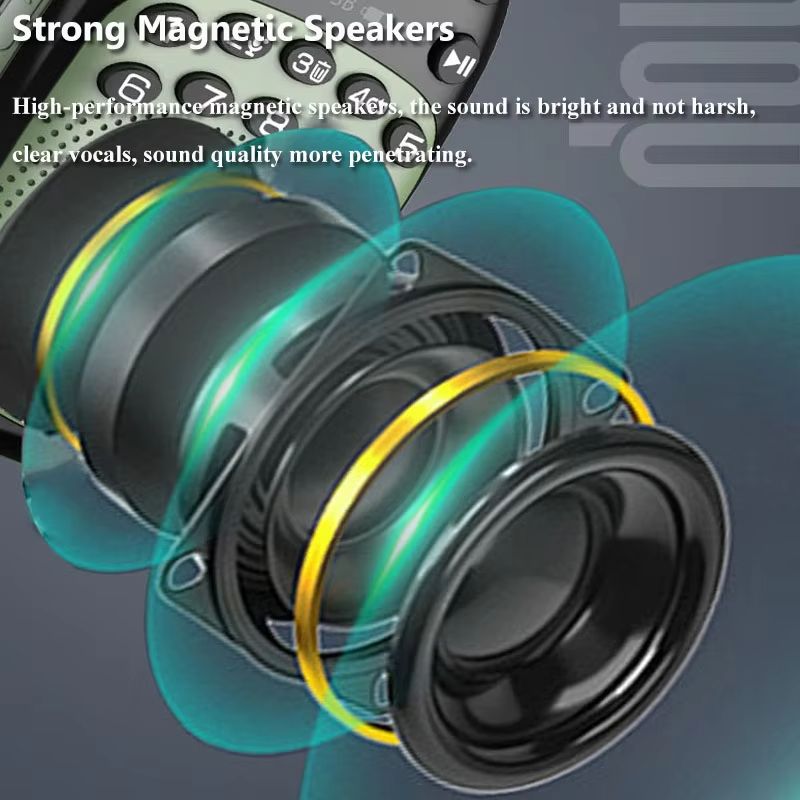 Mini Pocket FM Radio Portable Rechargeable DSP Radios Wireless Bluetooth Speaker Internal&External Recording TF USB Music Play