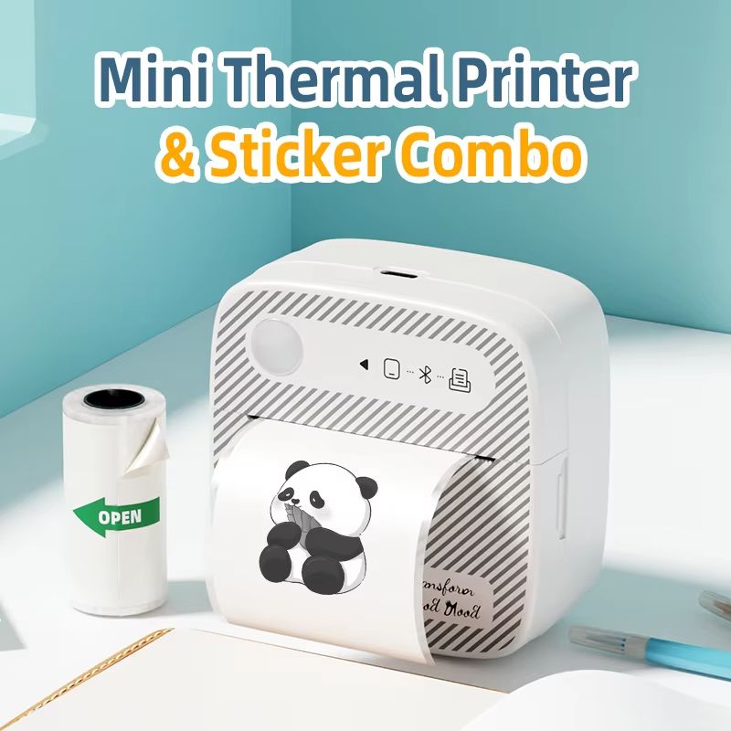B3Portable mini printer wireless Bluetooth ink free sticker making printer label machine, suitable for offices, schools, kitchens
