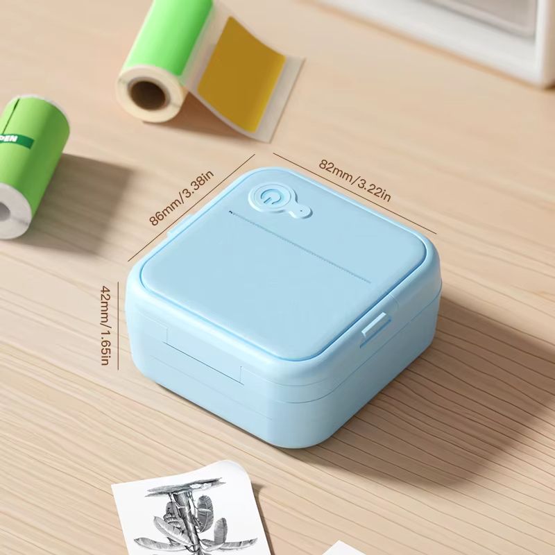 D8 portable mini printer wireless Bluetooth ink free sticker making machine, printing label pricing machine, suitable for offices, schools, kitchens