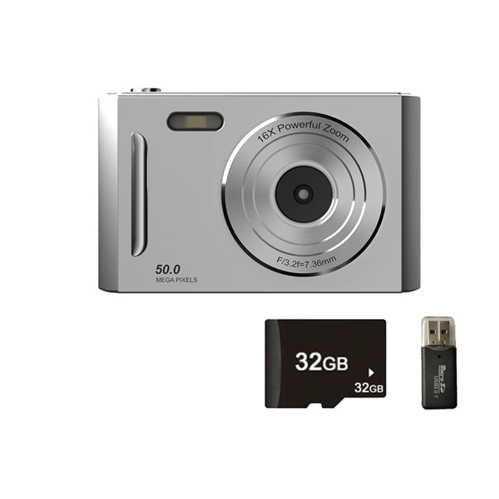 4K Digital Camera Dual Camera Flash 50 Million Hd Pixel Pixel Retro Ccd Portable Card Entry-level Camera Auto Focus