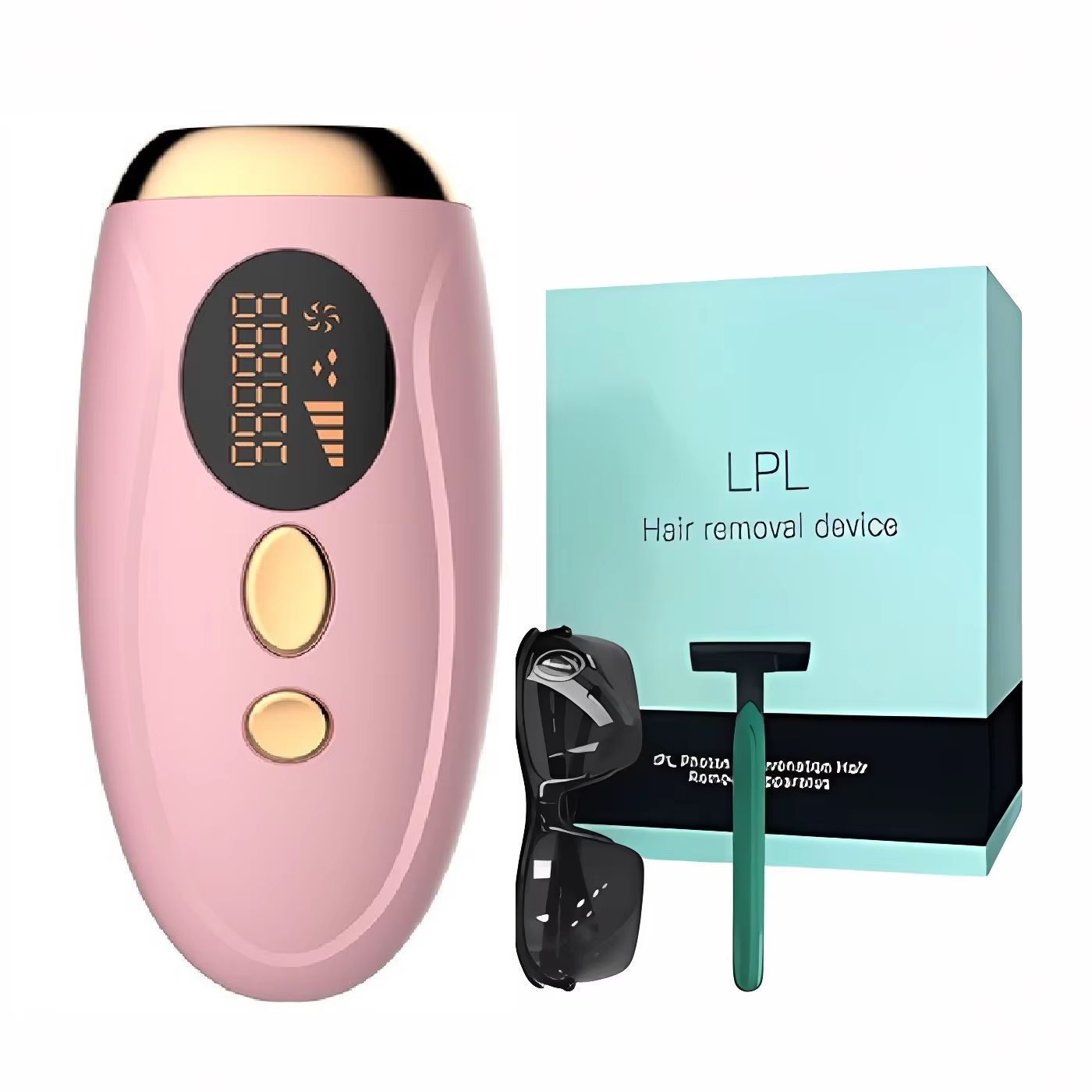 Portable laser hair removal device for painless and permanent hair removal, portable laser skin rejuvenation shaving for home use, full body axillary and private area shaving device, IPL photon hair r