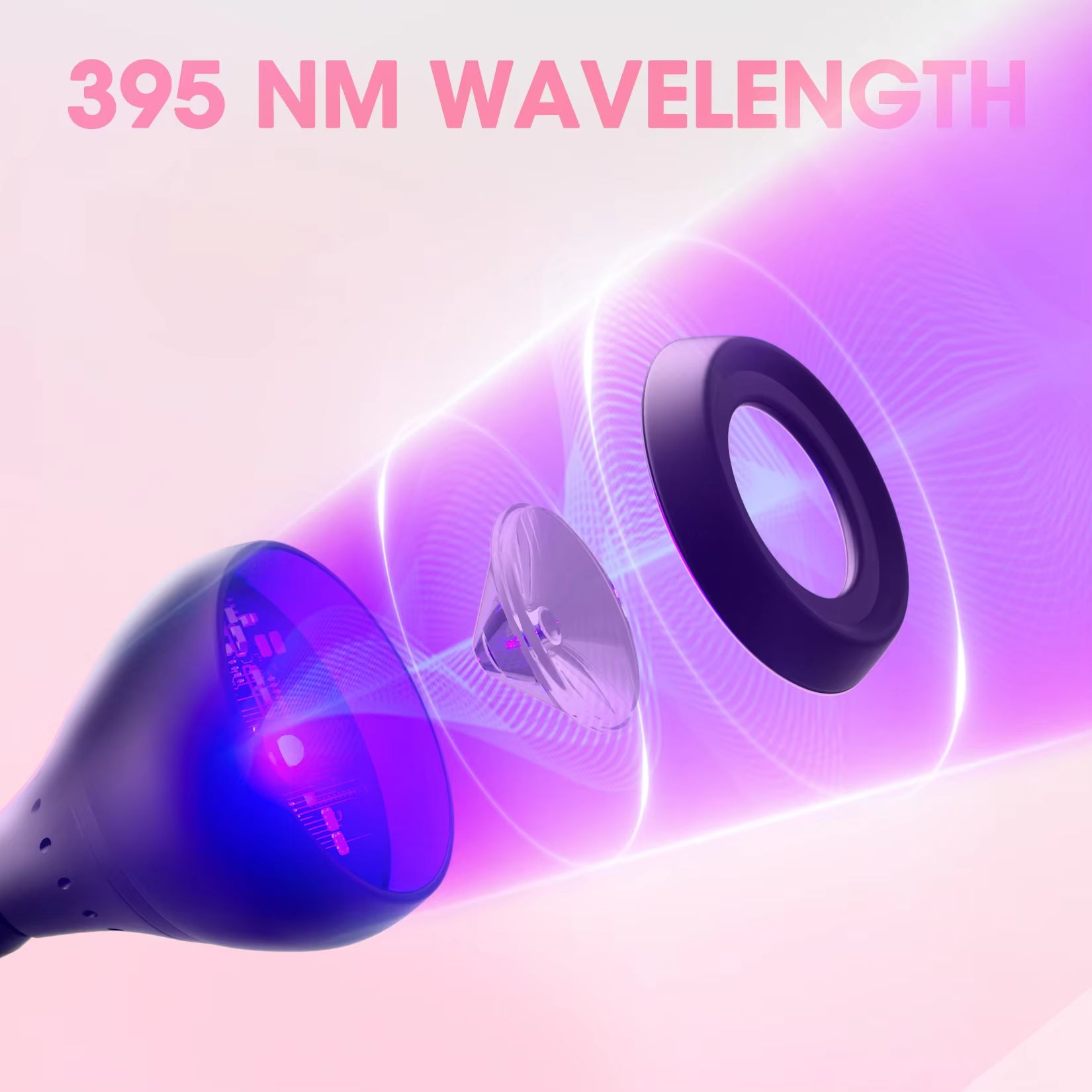 Nail dryer nail lamp 395nm wavelength clip desktop mini USB, suitable for gel nail polish nail polish UV curing lamp nail baking lamp nail salon tools
