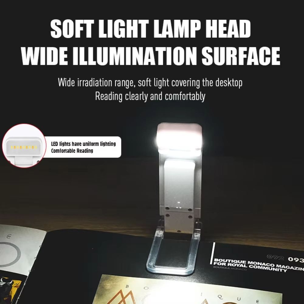 Usb Charging Clip Reading Light LED Rechargeable Book Lamp Bookmark Reading Night Light Portable Read Lamp Kids Read Book Light