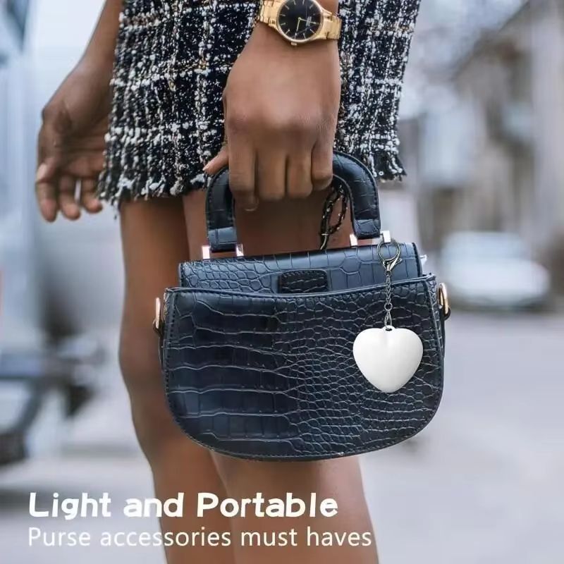 Touch sensitive LED charging light handbag, rechargeable pendant keychain, touch sensitive night light, heart-shaped light