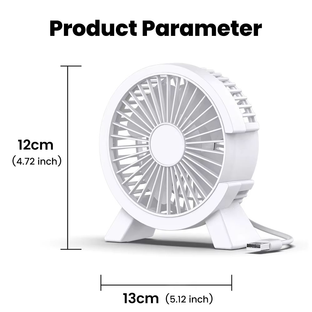Mini USB Rechargeable Table Fan Portable USB Small Fan Fan For Student Dormitory Computer Summer Gadget Home Desk Office