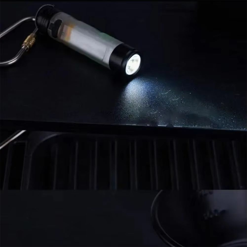 Pocket mini flashlight, outdoor key holder cap, portable LED key light, strong light pocket cap holder light, ambient light LED small light