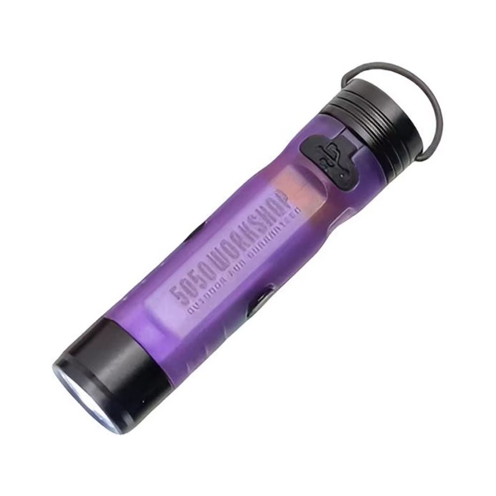 Pocket mini flashlight, outdoor key holder cap, portable LED key light, strong light pocket cap holder light, ambient light LED small light