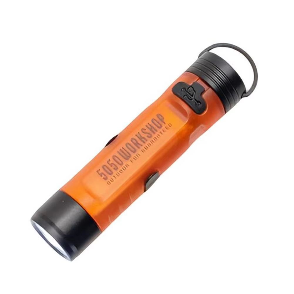 Pocket mini flashlight, outdoor key holder cap, portable LED key light, strong light pocket cap holder light, ambient light LED small light