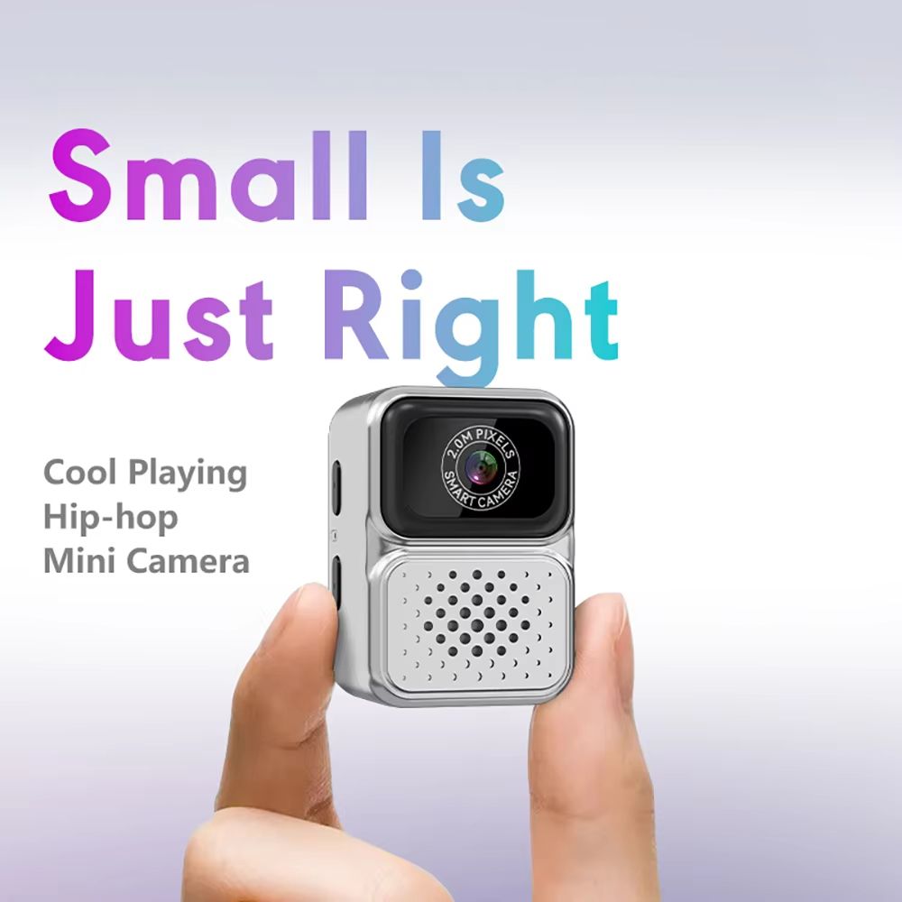 Mini small camera necklace, student party portable 130, equipped with 0.96-inch mini sports camera retro memory card, 480P ultra small camera recorder