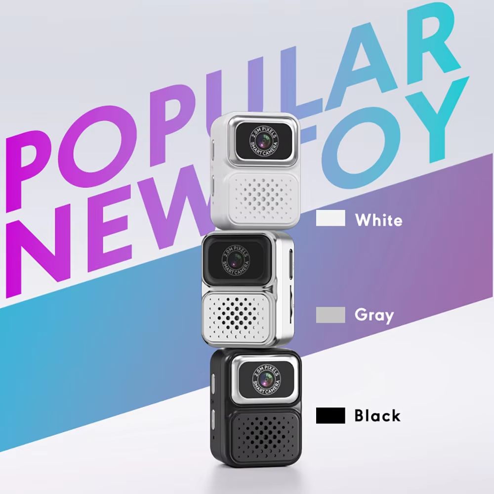 Mini small camera necklace, student party portable 130, equipped with 0.96-inch mini sports camera retro memory card, 480P ultra small camera recorder