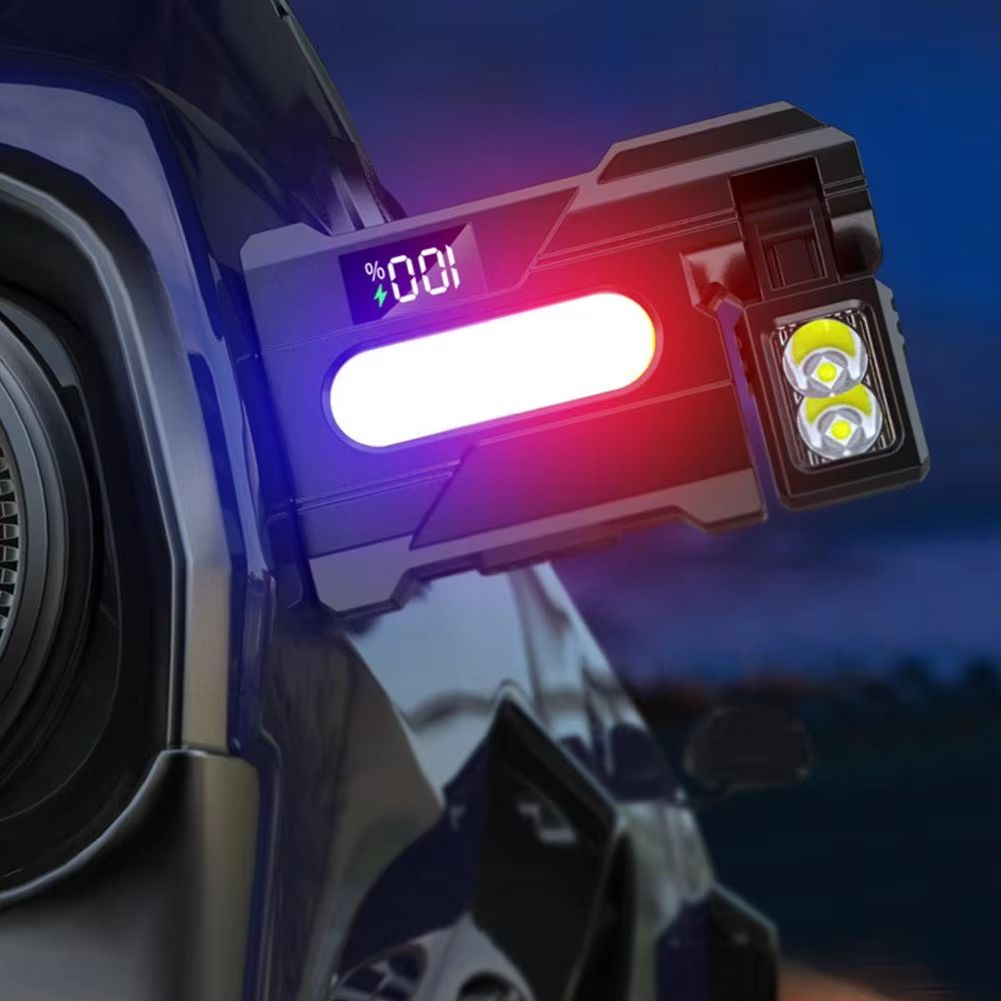 EDC flashlight portable mini flashlight dual light source, flashlight strong light ultra bright charging portable long endurance clip on lamp, outdoor camping and hiking flashlight