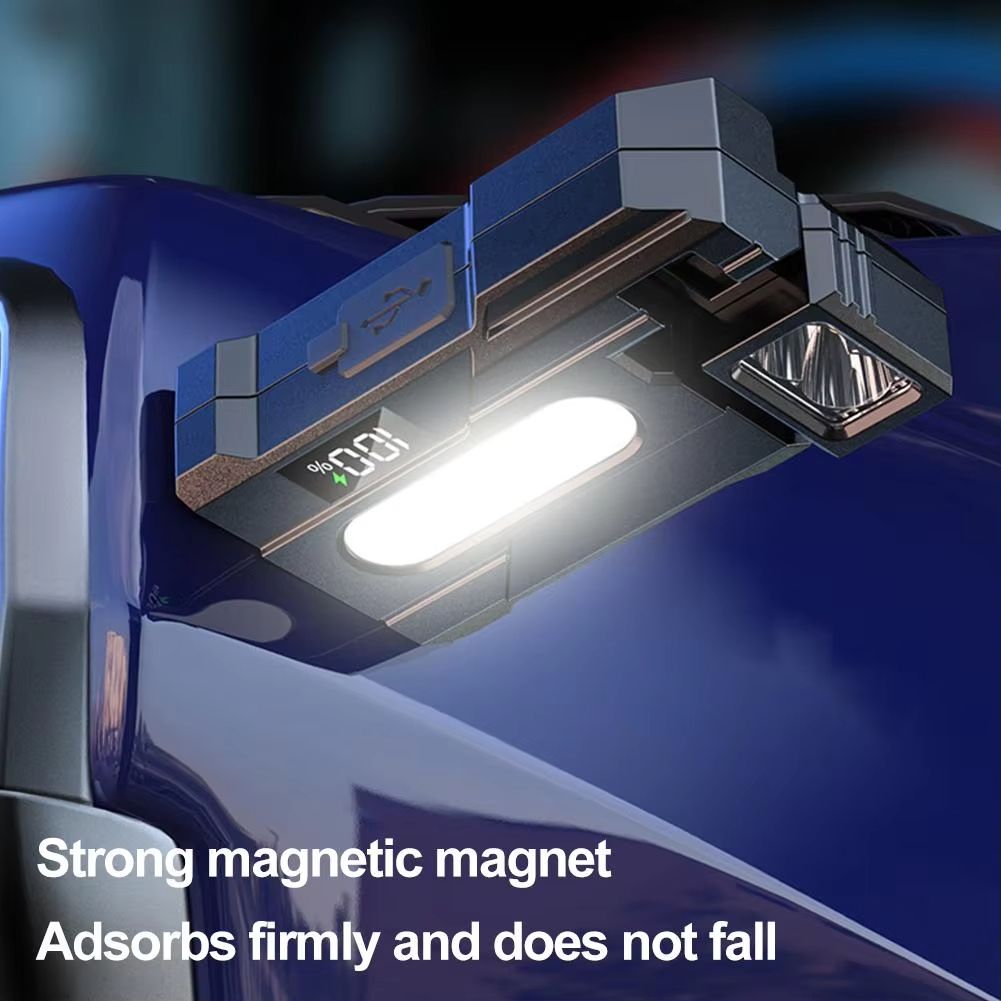 EDC flashlight portable mini flashlight dual light source, flashlight strong light ultra bright charging portable long endurance clip on lamp, outdoor camping and hiking flashlight