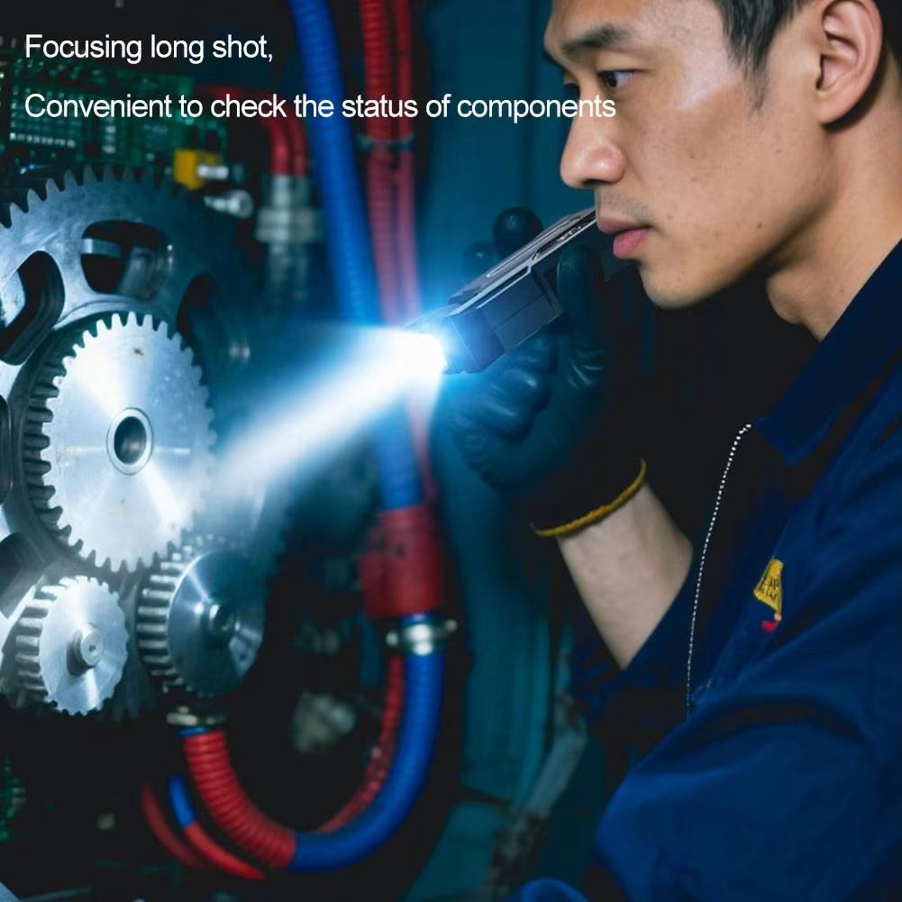 EDC flashlight portable mini flashlight dual light source, flashlight strong light ultra bright charging portable long endurance clip on lamp, outdoor camping and hiking flashlight