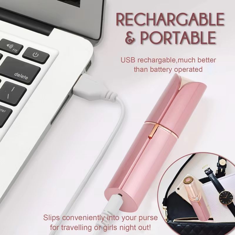Women's Hair Remover Epilator Face Hair Removal Lipstick Shaver Electric Eyebrow Trimmer Mini Shaver Epilator Hair Removal Tool