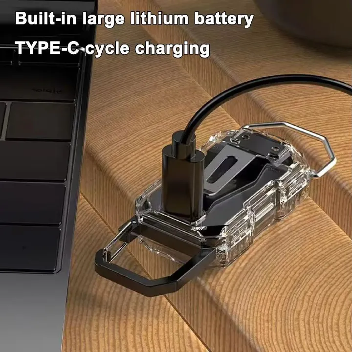 Keychain Work Light Rechargeable Mini Flashlight High Lumens Portable LED Light For Camping Hiking Running Dropshipping