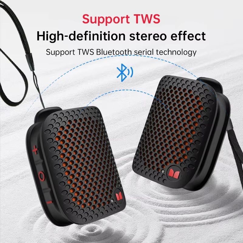 Magnetic clip type mini Bluetooth speaker, portable outdoor construction site wearable Bluetooth speaker, outdoor portable mini Bluetooth speaker, small steel cannon speaker