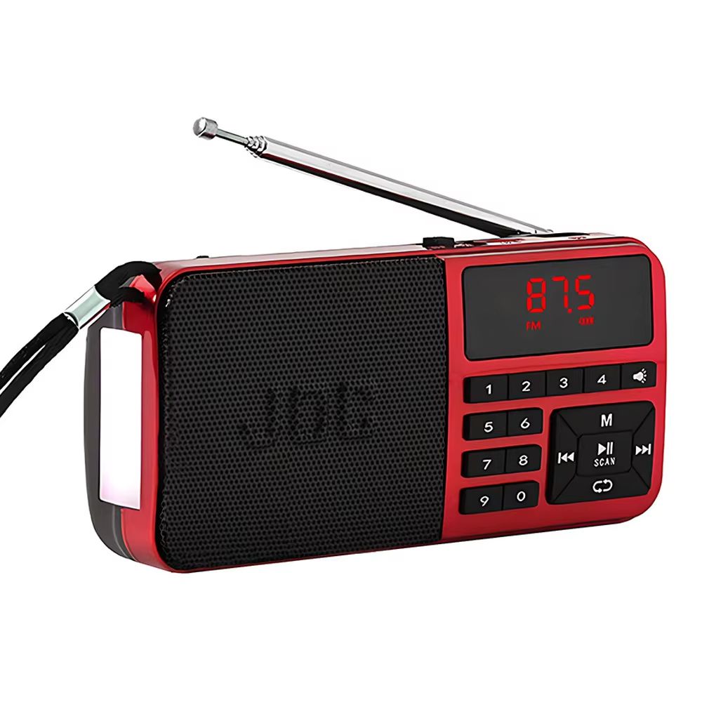 FM Radio Portable Pocket Radio Bluetooth Rechargeable Battery Support Earphone USB TF Card MP3 Player With Mini Radio Receiver