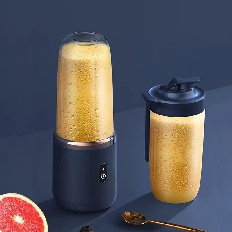 Portable juice mixer, personal electric mini bottle, household USB 6 blade kitchen juicer cup machine, portable charging small household juicer cup, fully automatic multifunctional juicer cup
