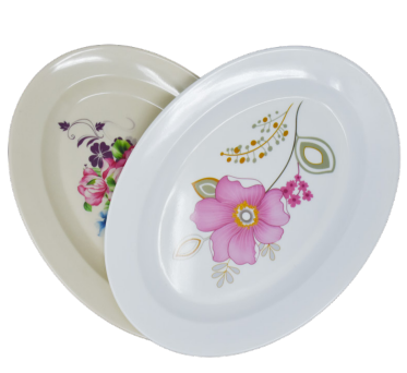 6 Pcs Oasis Oval Dinner Plate' 10.5 Code PO-10