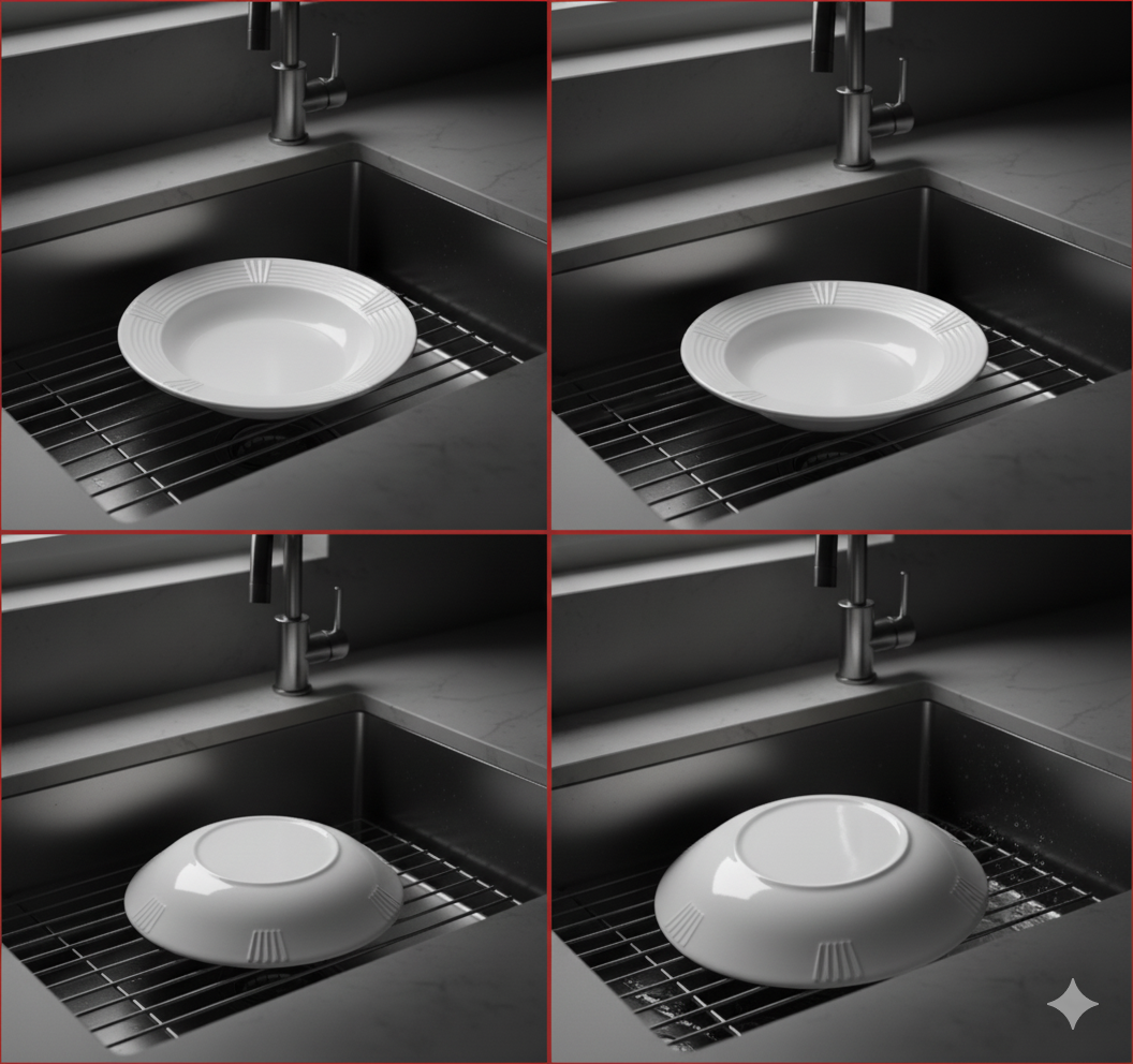 Oasis Melamine Set of 6pcs Oasis Soup Plate 9" Code PO-02