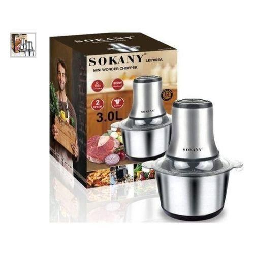 Sokany 3L Electric Meat Grinder 2 Speeds Stainless Steel Electric Chopper meat Mincing Machine Food Processor