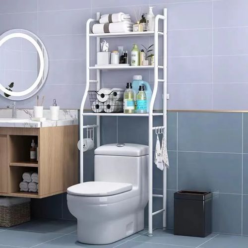 Hot selling Bathroom Shelf metallic toilet rack 3 layer toilet rack bathroom organizer Metallic shelf strong stable metallic bathroom organizer Metallic bathroom organizer