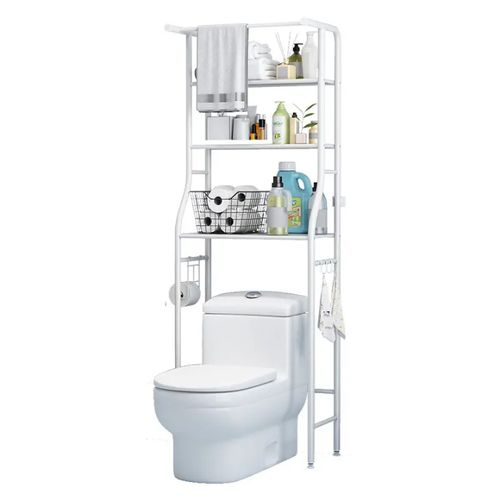 Hot selling Bathroom Shelf metallic toilet rack 3 layer toilet rack bathroom organizer Metallic shelf strong stable metallic bathroom organizer Metallic bathroom organizer