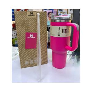 ORIGINAL STANLEY MUG TUMBLER WITH HANDLE AND STRAW 40 OZ | FLOWSTATE 3-POSITION LID | CUP HOLDER COMPATIBLE FOR TRAVEL | INSULATED STAINLESS STEEL CUP | BPA-FREE