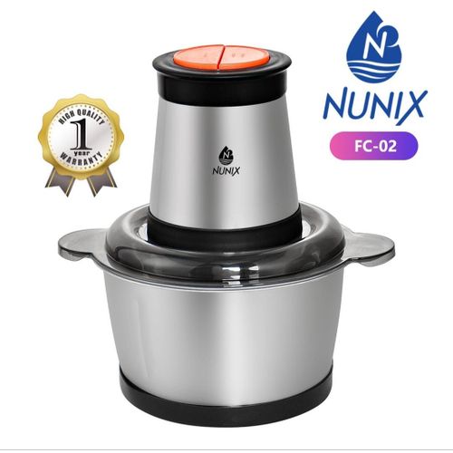 2L Stainless Steel Electric Meat Grinder Meat Chopper Food Chopper Food Grinder Meat Mincer Food Processor Machine For Meat Vegetables Fruits And Nuts
