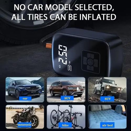 Portable Wireless Car Air Compressor Air Pump Electric Tire Inflator Pump for Motorcycle Bicycle AUTO Tyre with Digital Display